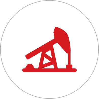 Icon of an oil/gas fracking machine.